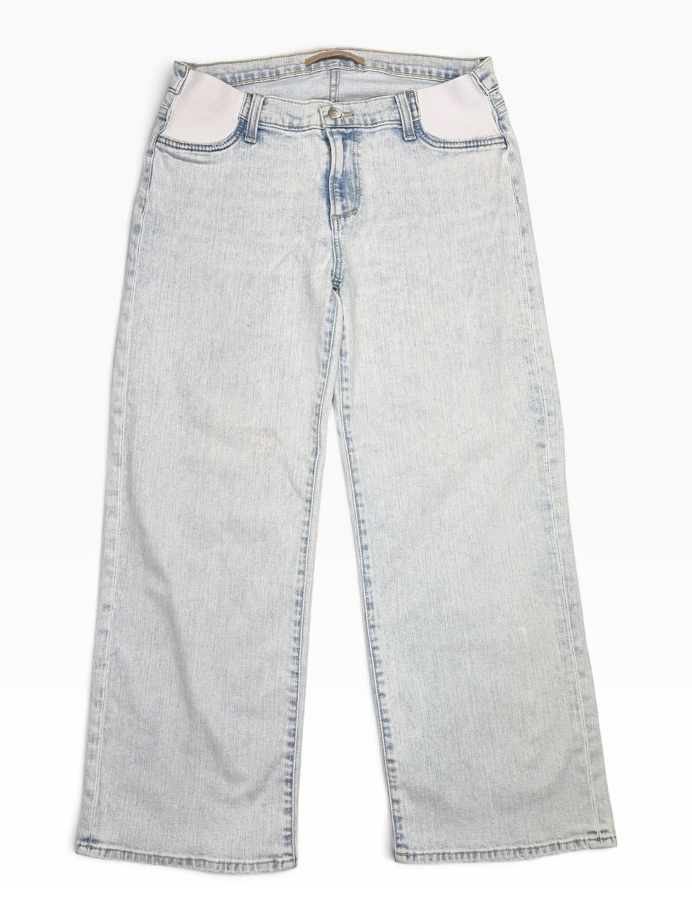 Joe's THE BLAKE HIGH RISE WIDE LEG CROP // MATERNITY Size 30 Light Blue Extra